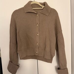 Abercrombie & Fitch Collared Button Cardigan